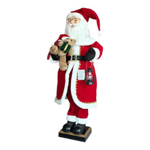 Cargar imagen en el visor de la galería, Figura Papá Noel Navideño 110cm con Luz, Sonido y Movimiento | Decoración Navidad con Sensor de Voz y Lámpara Navideña
