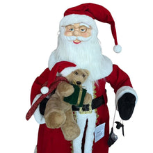 Cargar imagen en el visor de la galería, Figura Papá Noel Navideño 110cm con Luz, Sonido y Movimiento | Decoración Navidad con Sensor de Voz y Lámpara Navideña
