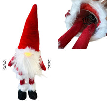 Cargar imagen en el visor de la galería, Muñeco de Gnomo de Navidad con 1 luz LED Rojo con Movimiento de Muelle,  Figura Enano de elfo de Navideño Para Decoración de Navadad 24 x 16 x 58 cm
