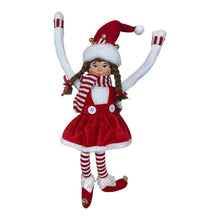 Cargar imagen en el visor de la galería, Muñeco Elfo Niño y Niña con Cascabeles | Decoración Navideña
