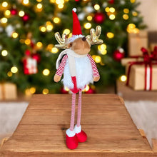 Cargar imagen en el visor de la galería, Muñeco Reno Extensible Navideño 64-103 cm – Decoración de Navidad en Tono Rojo
