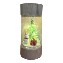 Cargar imagen en el visor de la galería, Figura Navideña en Tubo de Cristal con Luz LED – 3 Modelos al Azar para Decoracion de Navidad ø7x16.3cm
