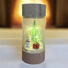Cargar imagen en el visor de la galería, Figura Navideña en Tubo de Cristal con Luz LED – 3 Modelos al Azar para Decoracion de Navidad ø7x16.3cm
