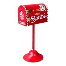 Cargar imagen en el visor de la galería, Buzón Americano de Metal Rojo Esquina – Decoración de Navidad 20.5x16x34 cm
