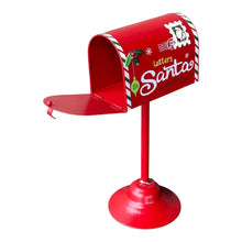 Cargar imagen en el visor de la galería, Buzón Americano de Metal Rojo Esquina – Decoración de Navidad 20.5x16x34 cm
