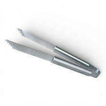 Cargar imagen en el visor de la galería, Set de Barbacoa 4 Piezas de Acero Inoxidable – Estuche Profesional con Pinza, Cuchillo, Espátula y Tenedor – Utensilios BBQ Resistentes
