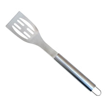 Cargar imagen en el visor de la galería, Set de Barbacoa 4 Piezas de Acero Inoxidable – Estuche Profesional con Pinza, Cuchillo, Espátula y Tenedor – Utensilios BBQ Resistentes

