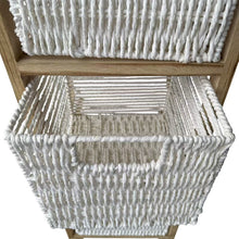 Cargar imagen en el visor de la galería, Mueble Cajonera con Ruedas 3 Cajones | Estructura Paulownia/MDF/Álamo | Blanco o Natural | 77,5x29x27 cm
