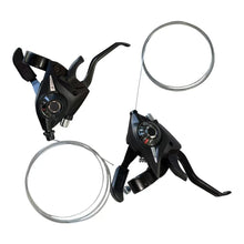 Cargar imagen en el visor de la galería, Par de Palancas de Cambio y Freno 3x8 Velocidades para Bicicleta MTB - Combo Dual Control 24V
