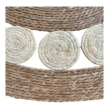 Cargar imagen en el visor de la galería, Alfombra Redonda de Yute Natural Tejida a Mano | Tapete Boho Decorativo para Sala, Dormitorio y Comedor | Ø 80/100/120 cm
