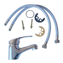 Cargar imagen en el visor de la galería, Grifo de Lavabo Monomando Cromado ATLÁNTICO – Cuerpo de Zinc 380 g, Cartucho Cerámico 35 mm
