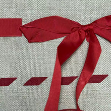 Cargar imagen en el visor de la galería, Set de 2 Sacos de Navidad con Frase de Tela de Cáñamo 50x70 cm – Saco de Regalos "North Pole Express" para Decoración Navideña
