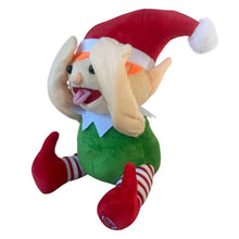 Cargar imagen en el visor de la galería, Elfo Musical con Movimiento 21x16x25 cm – Muñeco de Navidad Interactivo de Felpa con Sonido y Baile
