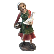 Cargar imagen en el visor de la galería, Set de 6 Figuras de Aldeanos de Resina para Belén Navideño 11,5 cm

