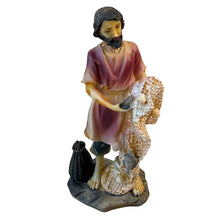 Cargar imagen en el visor de la galería, Set de 6 Figuras de Aldeanos de Resina para Belén Navideño 11,5 cm
