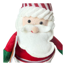 Cargar imagen en el visor de la galería, Figura Decorativa de Papá Noel en Cubo de 35 cm con Galleta de Jengibre, Adorno Navideño para el Hogar
