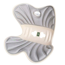 Cargar imagen en el visor de la galería, Cojin Ergonomico Infantil y Juvenil para Silla de Estudio - Corrector de Postura de Espalda y Coxis, Diseño Mariposa Antideslizante, Ideal para Niños y Estudiantes (Gris/Rosa)
