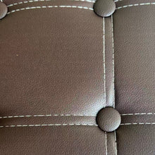 Cargar imagen en el visor de la galería, Puf Cuadrado de Almacenamiento de Piel Sintética con Tapa Acolchada, Asiento Auxiliar, 38 × 38 × 36 cm

