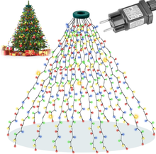 Cargar imagen en el visor de la galería, Guirnalda Campana de Luces LED para Árbol 400 LED 2 m por Tira con 8 Modos de Luz IP44 Interior y Exterior
