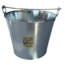 Cargar imagen en el visor de la galería, Cubo de Hielo 5L Decorado con Abridor, 17x21.5x26 cm - Accesorios para fiestas y bebidas
