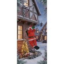 Cargar imagen en el visor de la galería, Colgante Papá Noel Tejido Impermeable, Cuerda, Para Balcón Ventana Decoración Navidad 169CM
