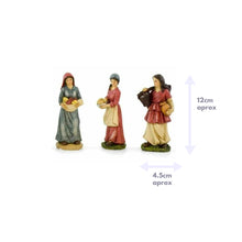 Cargar imagen en el visor de la galería, Figura Pastor / pastora Belen 6 piezas 13cm resina Para Decoración de Navidad
