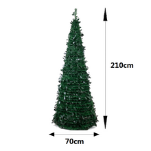 Cargar imagen en el visor de la galería, PPino de Navidad Cono Plegable Verde – Árbol Navideño Decorativo Fácil de Montar y Guardar
