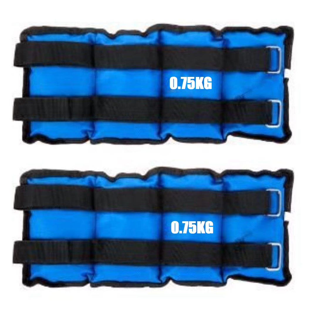 Pesas Para Tobillos y Muñecas de 1 a 5 Kilos, Lastres Doble Correa Ajustables, para Fitness Ejercicio Gimnasio Entrenamiento, Pesas Tobilleras Multifuncional