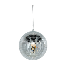 Cargar imagen en el visor de la galería, Bola de Espejo 20 cm Plata Mireia - Bola Disco Colgante para Decoración, Fiestas y Navidad
