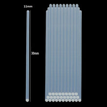 Cargar imagen en el visor de la galería, 80 Barras de Silicona Transparente para Pistola de Fusión en Caliente – Adhesivo Termofusible Ø0.7 cm y Ø1.1 cm (20 cm / 30 cm) para Manualidades y Reparaciones
