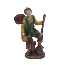 Cargar imagen en el visor de la galería, Set de 3 figuras de pastores para Belén en distintos modelos en Resina 18 cm para Decoración de Navidad
