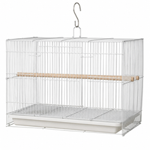 Cargar imagen en el visor de la galería, Jaula para Pájaros con Bandeja Extraíble y Percha de Madera – 3 Tamaños Disponibles
