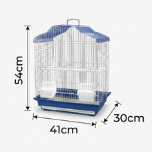 Cargar imagen en el visor de la galería, Jaula para Pájaros con Comederos y Bandeja Extraíble 30 × 23 × 39 cm – Colores Surtidos (Envío Aleatorio)
