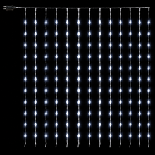 Cargar imagen en el visor de la galería, Cortina Luces LED Efecto Lluvia Multicolor o Blanco, Cable Transparente, 200/300 LED, 3x2 m o 3x3 m
