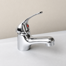 Cargar imagen en el visor de la galería, Grifo de Lavabo Monomando Cromado ATLÁNTICO – Cuerpo de Zinc 380 g, Cartucho Cerámico 35 mm
