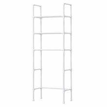 Cargar imagen en el visor de la galería, Estantería Baño 5 Niveles sobre Inodoro 155x39x25 cm – Organizador de Almacenamiento Vertical de Acero Blanco o Negro
