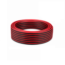 Cargar imagen en el visor de la galería, Cable para Altavoz Rojo y Negro 100M Medio Grueso – Cobre Flexible para Bocinas, Audio y Sonido
