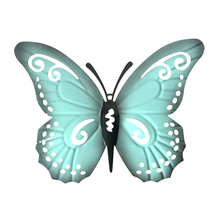 Cargar imagen en el visor de la galería, Set de 4 Mariposas de Chapa con Diseño Colgate – Decoración de Pared para Jardín
