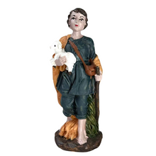 Cargar imagen en el visor de la galería, Set de 4 Figuras de Belén – Pastores Jovenes 12.5 cm en Resina - Gerimport
