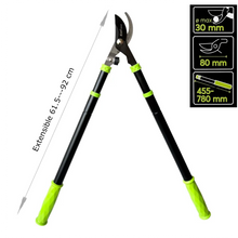 Cargar imagen en el visor de la galería, Tijeras de Podar Corta Ramas Extensibles 61.5–92 cm – Podadora Telescópica Profesional para Ramas Gruesas
