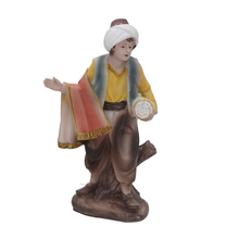 Cargar imagen en el visor de la galería, Set de 3 figuras de pastores para Belén en distintos modelos en Resina 18 cm para Decoración de Navidad
