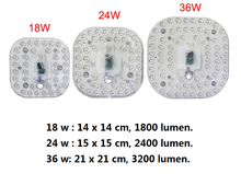 Cargar imagen en el visor de la galería, Módulo de Luz de Techo LED Módulo de Plafón Cuadrado la Base masgnetico con Iman Facil de Instalar
