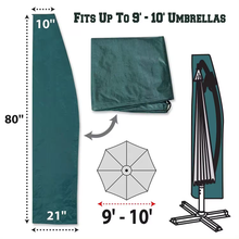 Cargar imagen en el visor de la galería, Funda Protectora para Parasol Sombrillas Gris Antracita 45x220 cm verano jardin
