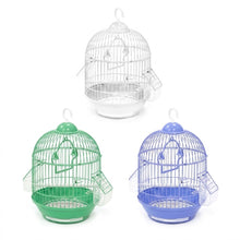 Cargar imagen en el visor de la galería, Jaula Redonda para Pájaros Pequeños y Medianos con Comederos y Accesorios - Color Aleatorio
