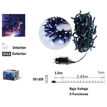 Cargar imagen en el visor de la galería, Guirnalda de Luces LED para Navidad de cable Verde - 8 funciones; Ideal para decorar árboles tanto en interiores como exteriores
