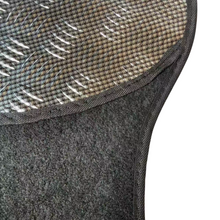 Cargar imagen en el visor de la galería, Juego de 4 Alfombrillas Universales para Coche - Moqueta Negra con Refuerzo Aluminio, Base Antideslizante y Bordes Reforzados
