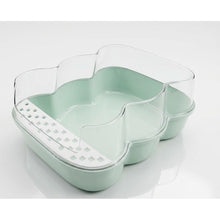 Cargar imagen en el visor de la galería, Arenero Semicerrado para Gatos con Borde Antisalpicaduras y Pala Incluida | Bandeja Sanitaria Felina 41x33x17.5 cm (Color al Azar)
