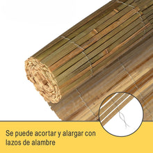 Cargar imagen en el visor de la galería, Valla de Protección Bambú Natural Ocultación y Protección – Visual y Viento de Caña Balcones Terrazas y Jardín – Robusto Biombo de Bambú Resistente a la Intemperie
