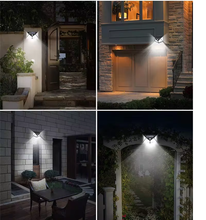 Cargar imagen en el visor de la galería, Luz Solar Con Sensor De Movimiento Lámpara Foco de LED Solar 120 COB 3 Funciones para Exterior Jardín Terraza Patio Balcon
