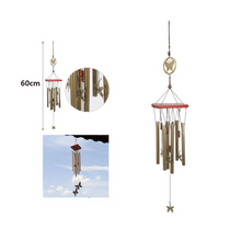 Cargar imagen en el visor de la galería, Carillón de Viento de Madera y Aluminio 45-56-60 cm – Sonido Relajante | Decoración Zen Interior y Exterior
